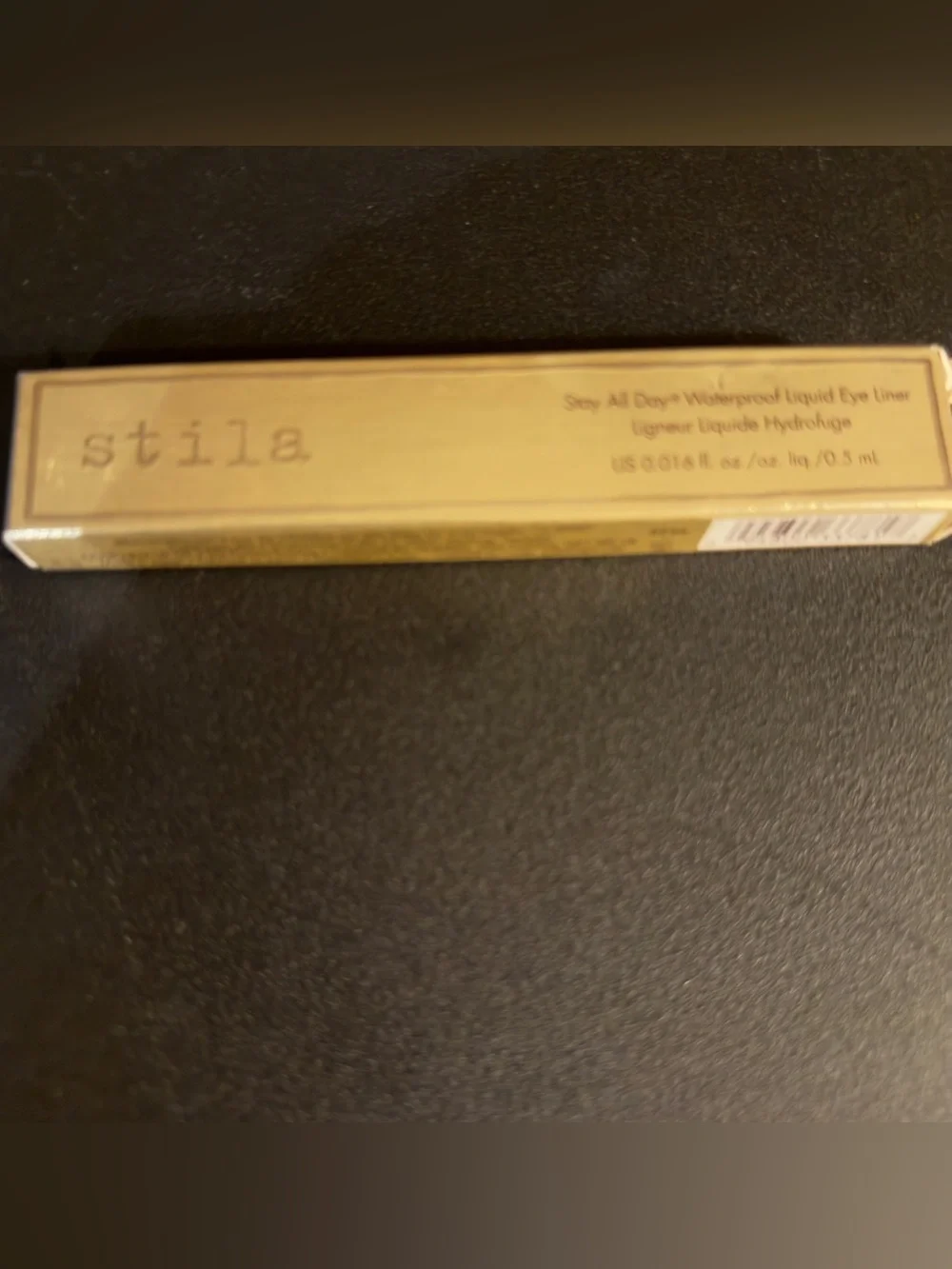 STILA Stay All Day® Waterproof Liquid Eye Liner.  Color is Alloy (charcoal)